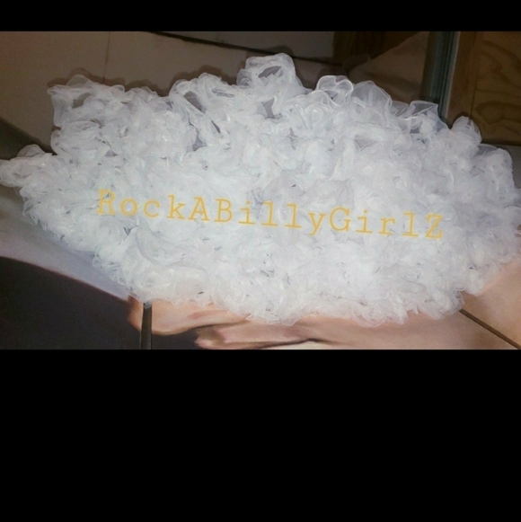 Tatyana Vintage 1950's RockABilly White 25" Crinoline Soft Petticoat Under Skirt - Picture 5 of 6